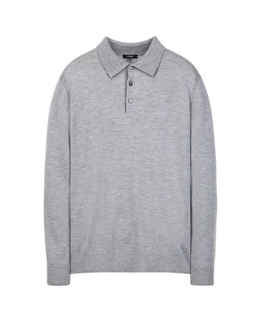 그레이《Merino Silky》카라넥 스웨터