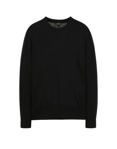 블랙《Merino Silky》라운드 스웨터