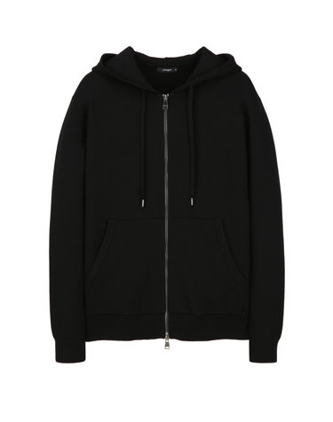블랙《SilkRay Sweat》후디 집업 스웨터
