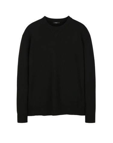 블랙《SilkRay Sweat》맨투맨 스웨터