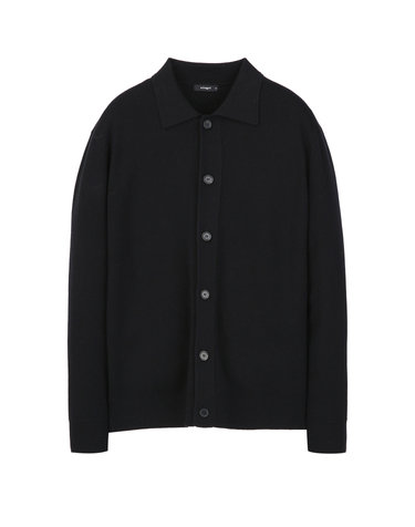 블랙《Milano Wool》카라넥 가디건