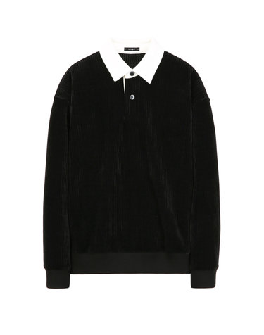 블랙《Corduroy》럭비 티셔츠