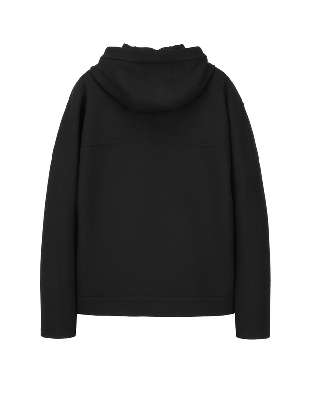 알레그리 블랙《Fall Wool Blended》핸드메이드 후디 점퍼 [셋업] 착용컷