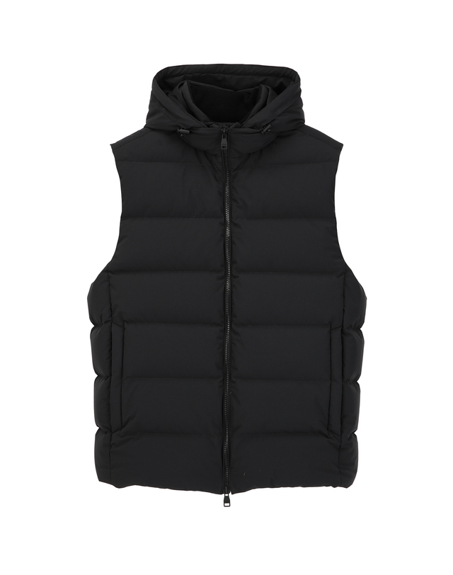 프레스티지오 디 알레그리 Black《X-Storm》[Italy Goose] Down Puffer Vest 블랙 착용컷