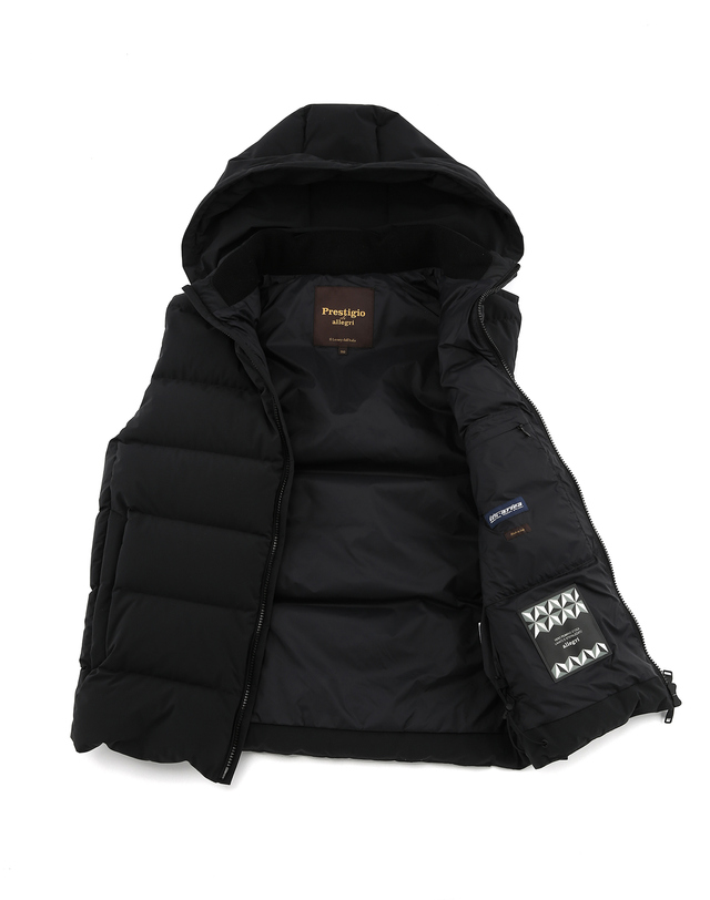 프레스티지오 디 알레그리 Black《X-Storm》[Italy Goose] Down Puffer Vest 블랙 착용컷