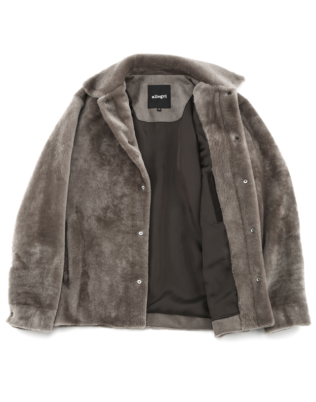 알레그리 다크베이지《Real Lamb Shearling》무스탕 진한 베이지 착용컷