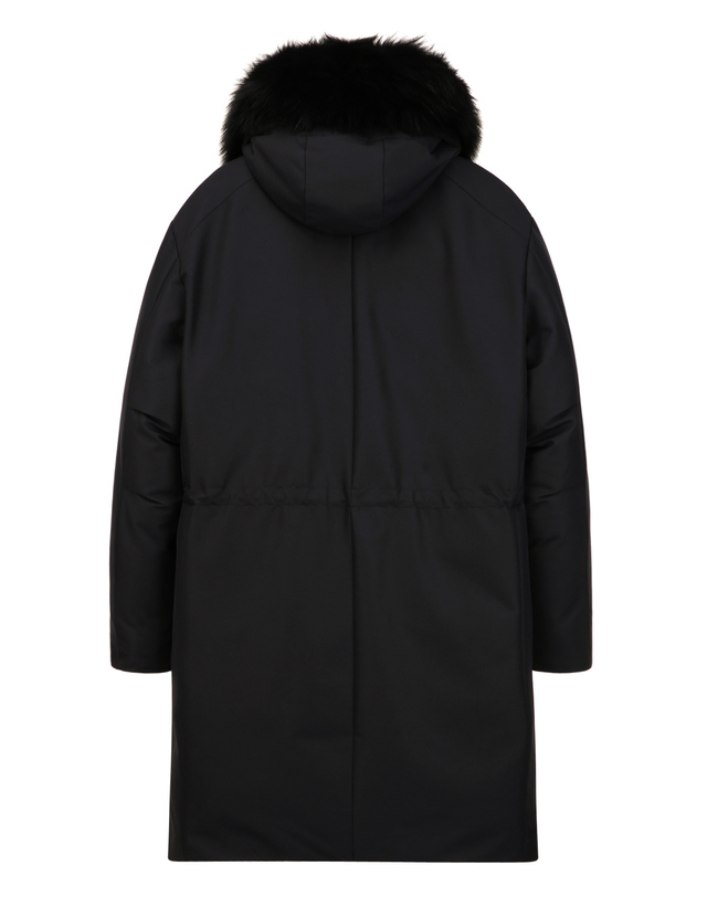 알레그리 블랙《Storm System》Loro Piana 폭스퍼 다운 점퍼 착용컷