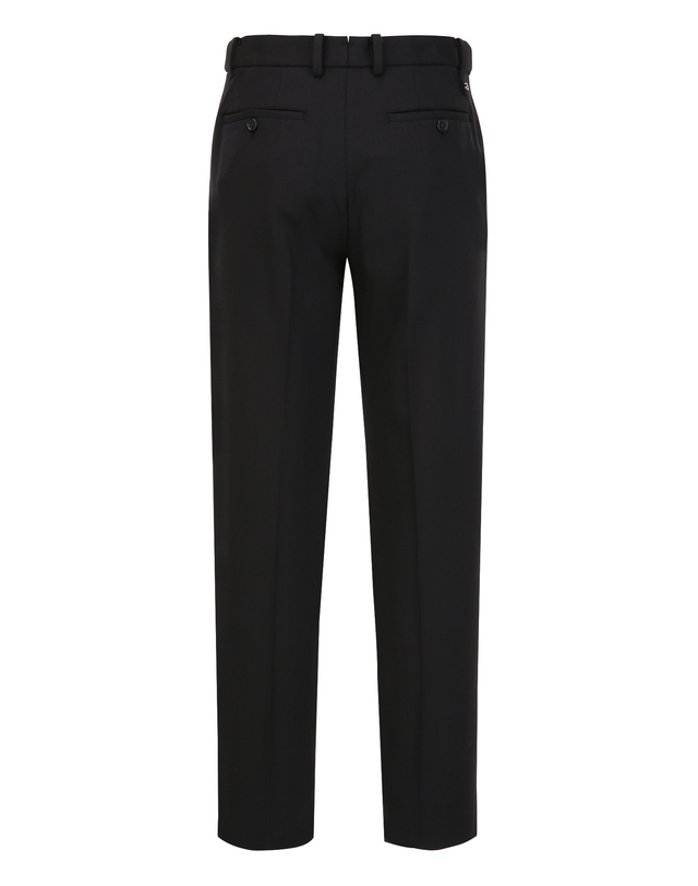 알레그리 블랙《Stretch Wool》Tollegno 스트레이트 핏 슬랙스 착용컷