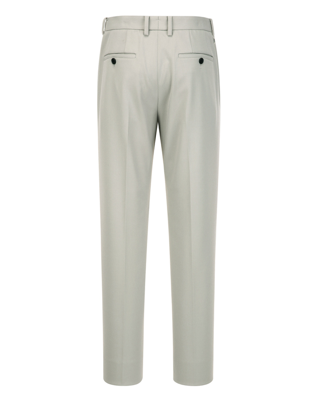 알레그리 라이트베이지《Bouncy》[Slim Fit] 슬랙스 밝은 베이지 착용컷