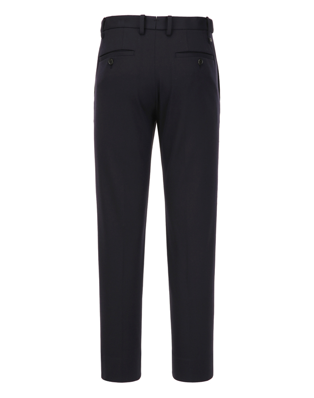 알레그리 다크네이비《Back-Brushed》[Slim Fit] 슬랙스 진한 네이비 착용컷