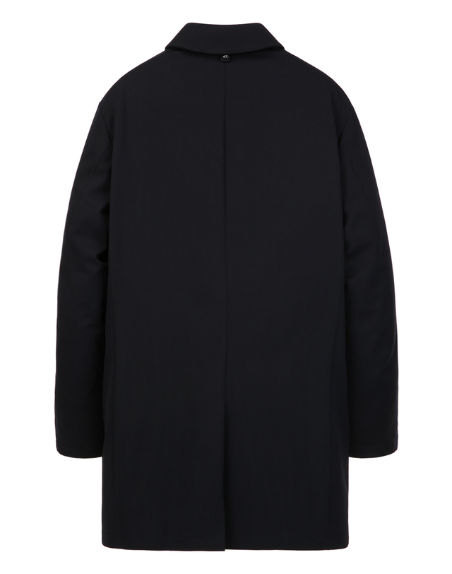 알레그리 다크네이비《Storm System》Loro Piana Fabric 구스다운 트렌치 진한 네이비 착용컷