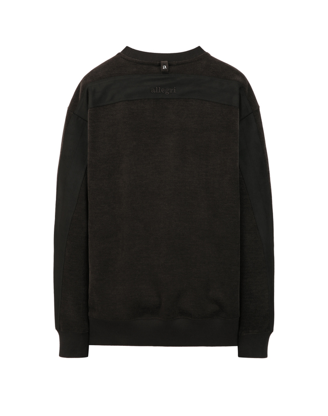 알레그리 브라운《Velvety Touch》Crewneck 맨투맨 진한 브라운 착용컷