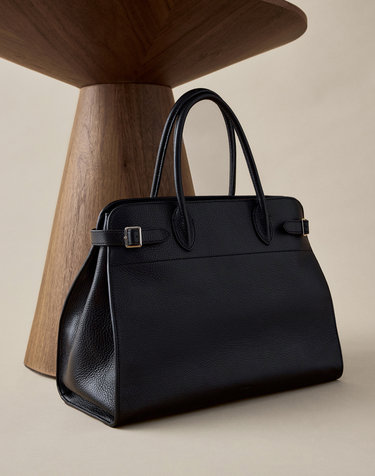 젠더리스《Alle Wide Tote》최고급 토고 가죽 토트백
