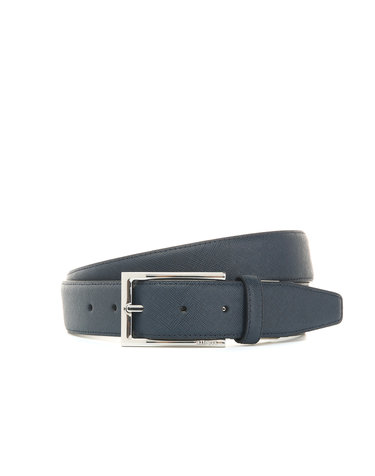 다크네이비《Premium Leather》[Made in Italy] 사피아노 비조 벨트