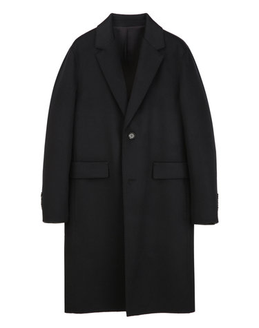 블랙《Tollegno Pure Cashmere》프리미엄 체스터 코트
