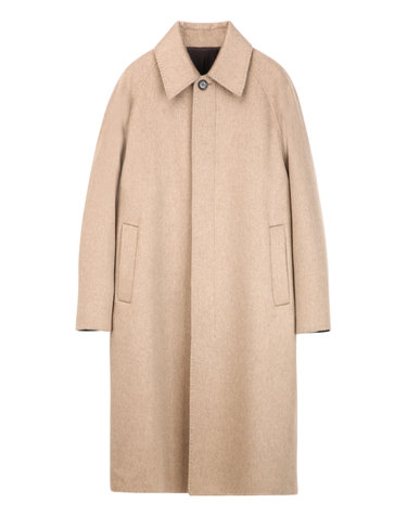 카멜《Tollegno Pure Cashmere》발마칸 코트