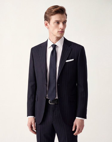 다크네이비 E.ZEGNA《Modern TAILORING》 Pinstripe 수트
