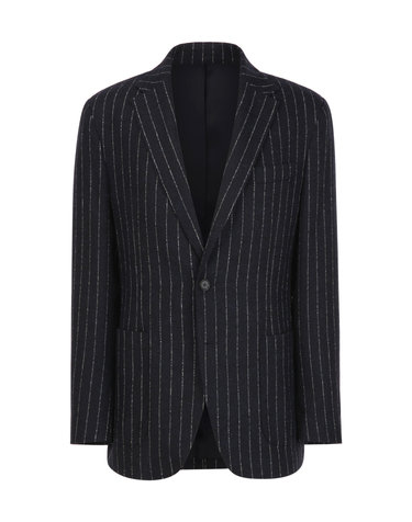 다크네이비 FERLA 《Alpaca Pinstripe》블레이져
