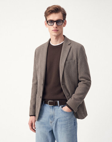 브라운 Italy Fortex 《Cashmere Corduroy》블레이져