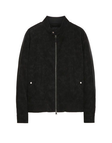 블랙 《Velour Twill》 싱글라이더 점퍼