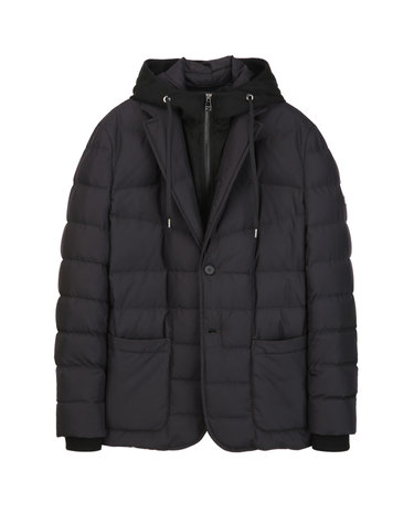 Black《Soft-X-Lite》[Italy Goose]Down Hybrid Jacket