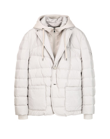 Beige《Soft-X-Lite》[Italy Goose]Down Hybrid Jacket