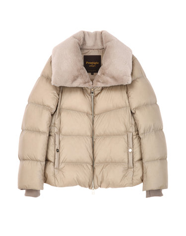 Coral《Ultra-Lite》[Italian Goose] Fur Down Jumper
