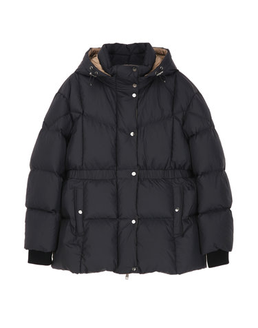 Black《Storm Proof》[Italy Goose] Mid Down Jumper