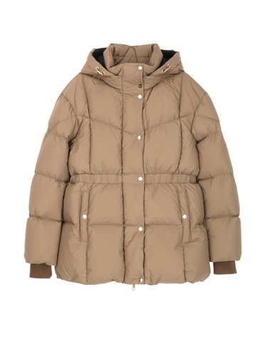 Dark Beige《Storm Proof》[Italy Goose] Mid Down Jumper