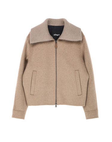 다크브라운《Tollegno Pure Cashmere》Zibeline 니트넥 점퍼
