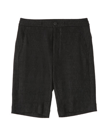 블랙《Summer Pleats》[Comfort Fit]셋업 하프 팬츠