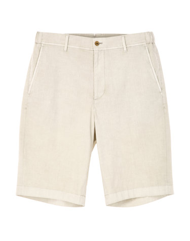 SONDRIO 아이보리 스트레치 코튼 [Slim Fit] 치노 하프 팬츠