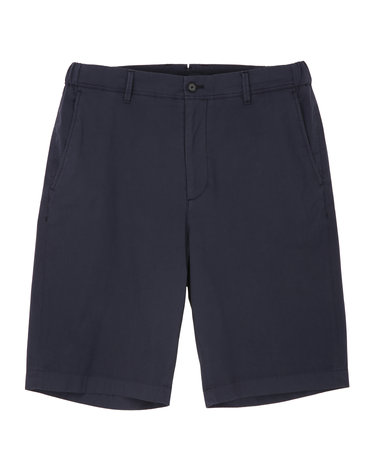 SONDRIO 다크 네이비 스트레치 코튼 [Slim Fit] 치노 하프 팬츠
