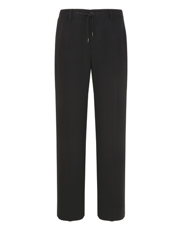 블랙《Ice Boucle》[Staraight Fit] 스트링  팬츠