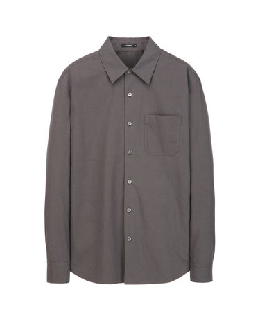 차콜그레이 《Washed Cotton》[Comfort Fit] 셔츠