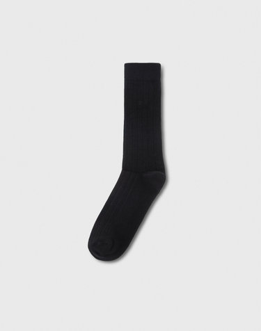 블랙 CLASSIC RIB SUIT SOCKS