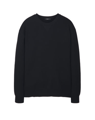 블랙《SilkRay Sweat》맨투맨 스웨터