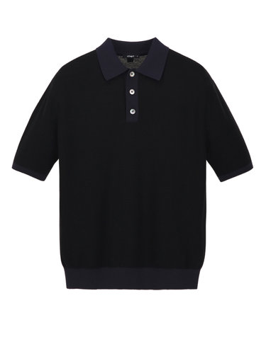 블랙《Preppy Crepe 2.0》카라넥 스웨터
