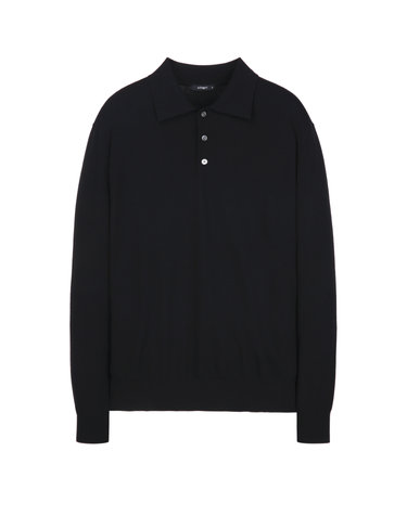 블랙《Mild Rayon》폴로넥 스웨터