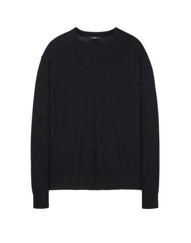 블랙《Mild Rayon》라운드 스웨터