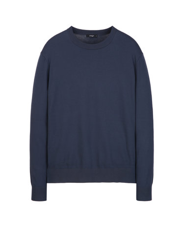 다크터콰이즈블루《Mild Rayon》라운드 스웨터
