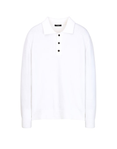 크림《Italy Natural Wool》카라 스웨터