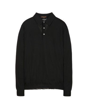 블랙《Royal Merino》카라넥 스웨터