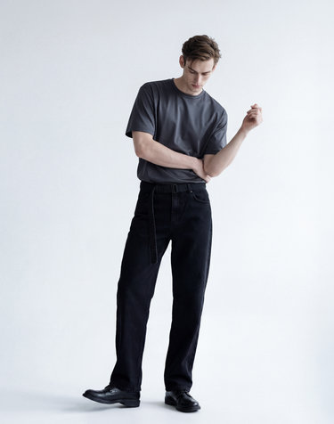 터콰이즈블루《LuxCool》[New Comfort Fit] 라운드 티셔츠