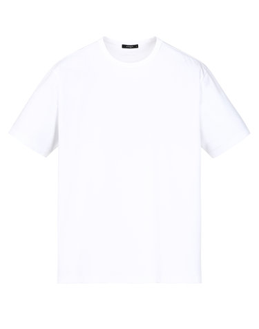 화이트《LuxCool》[New Comfort Fit] 라운드 티셔츠
