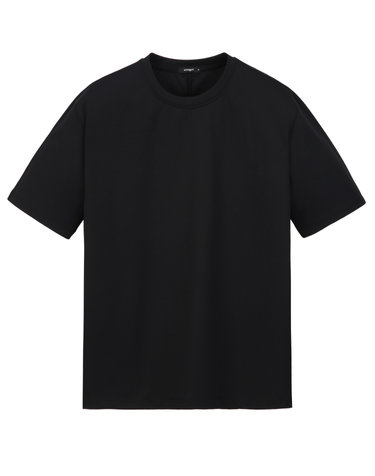 블랙《LuxCool Phase》[New Comfort Fit] 라운드 티셔츠