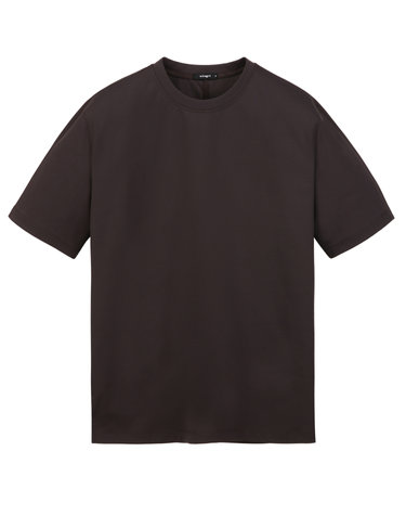 다크브라운《LuxCool Phase》[New Comfort Fit] 라운드 티셔츠