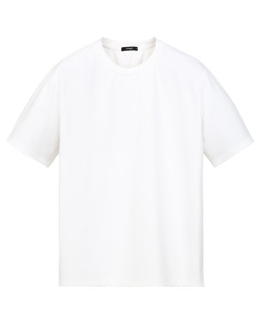 화이트《LuxCool Phase》[New Comfort Fit] 라운드 티셔츠