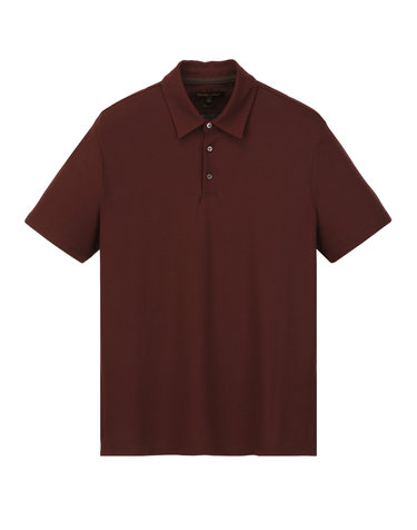 레드브라운《Italy Ice Cotton》카라넥 티셔츠