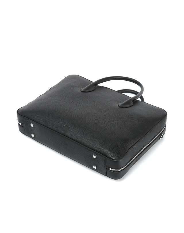 알레그리 젠더리스《Alle BriefCase》최고급 토고 가죽 서류가방 블랙 상세